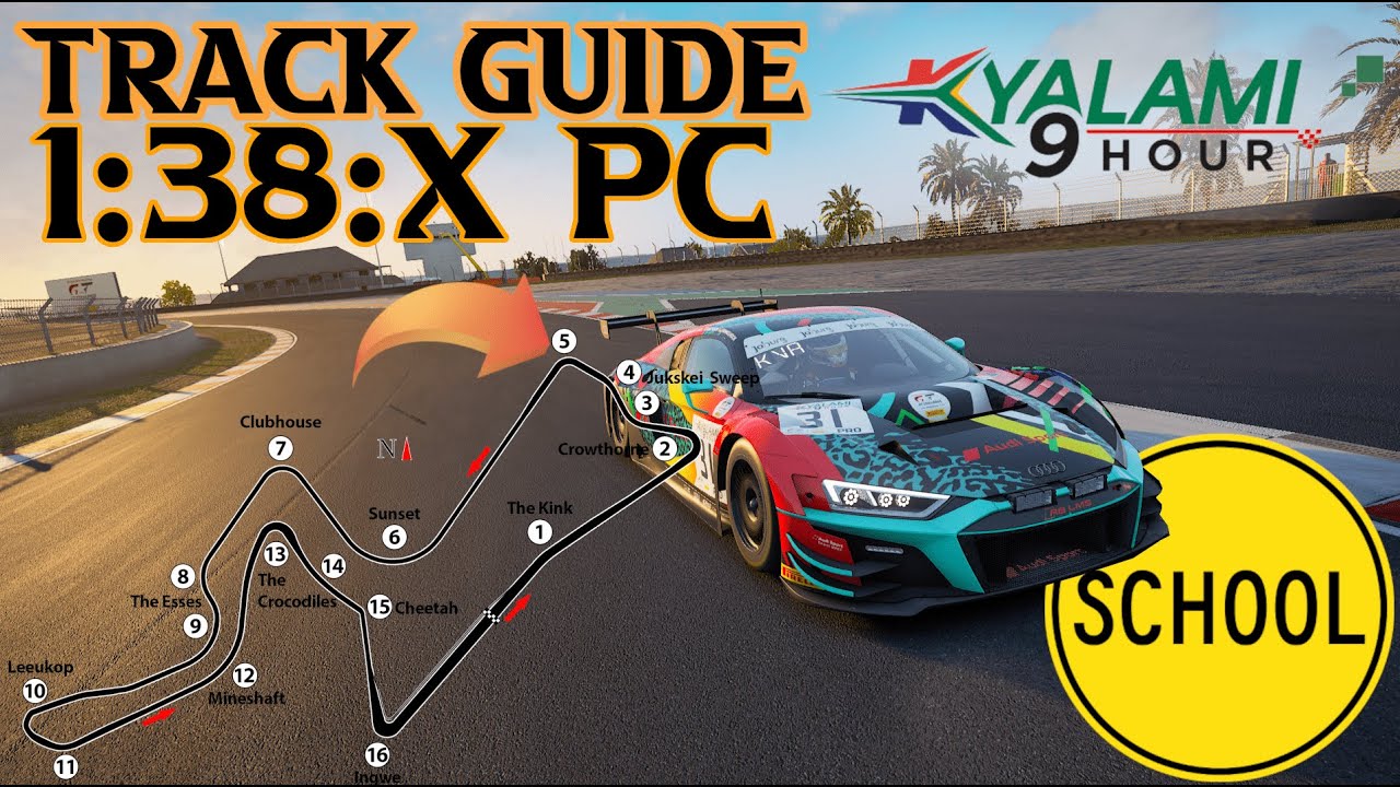 KYALAMI TrackGuide 1:38:9 im AUDI - Assetto Corsa Competizione - RennUni - GT3 - GT4