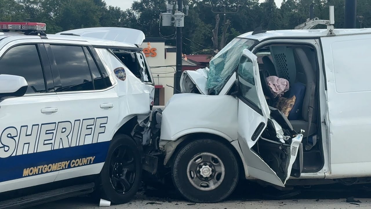 102825 MCSO SGT INJURED WHEN DISTRACTED DRIVER SLAMS INTO HIM