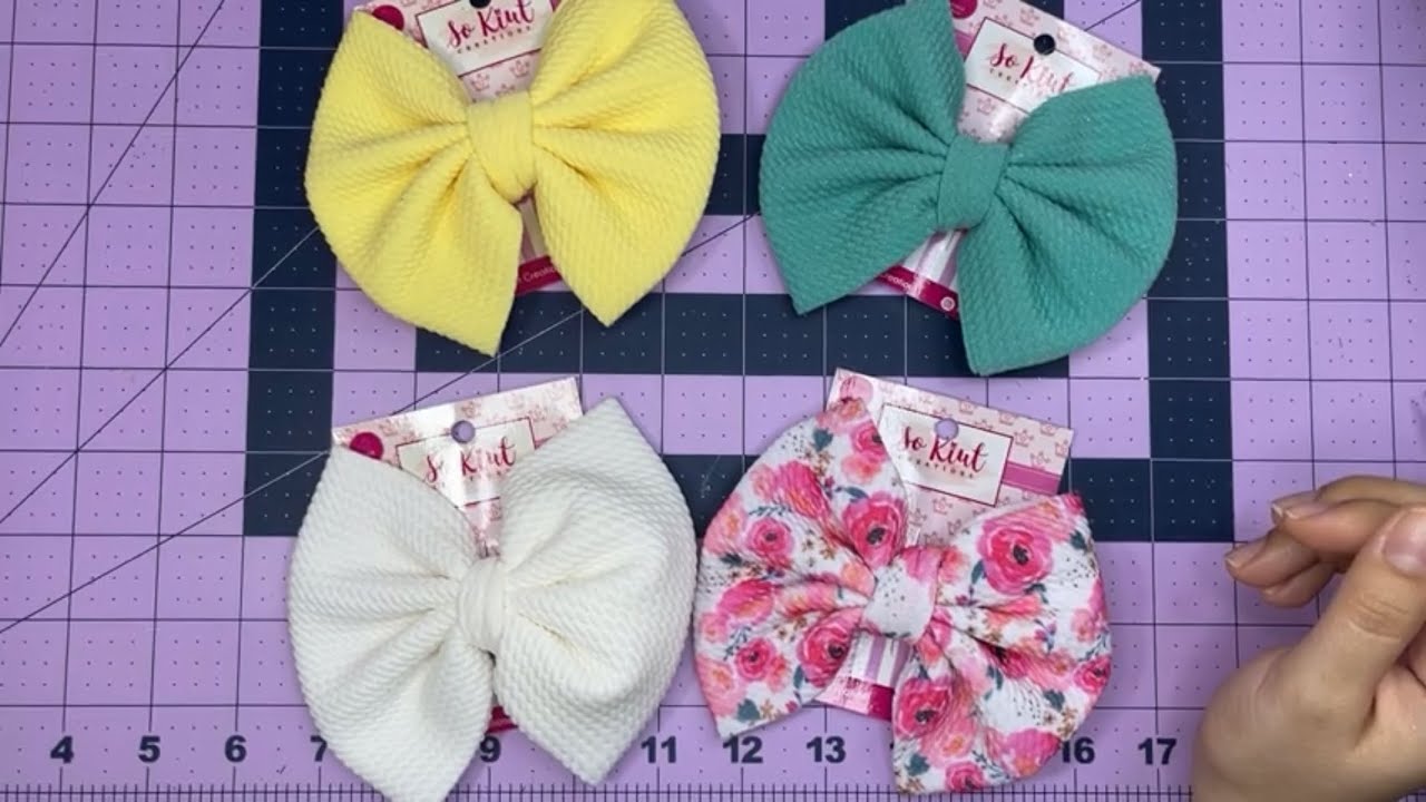 Moño de tela sin costuras 🎀✂️