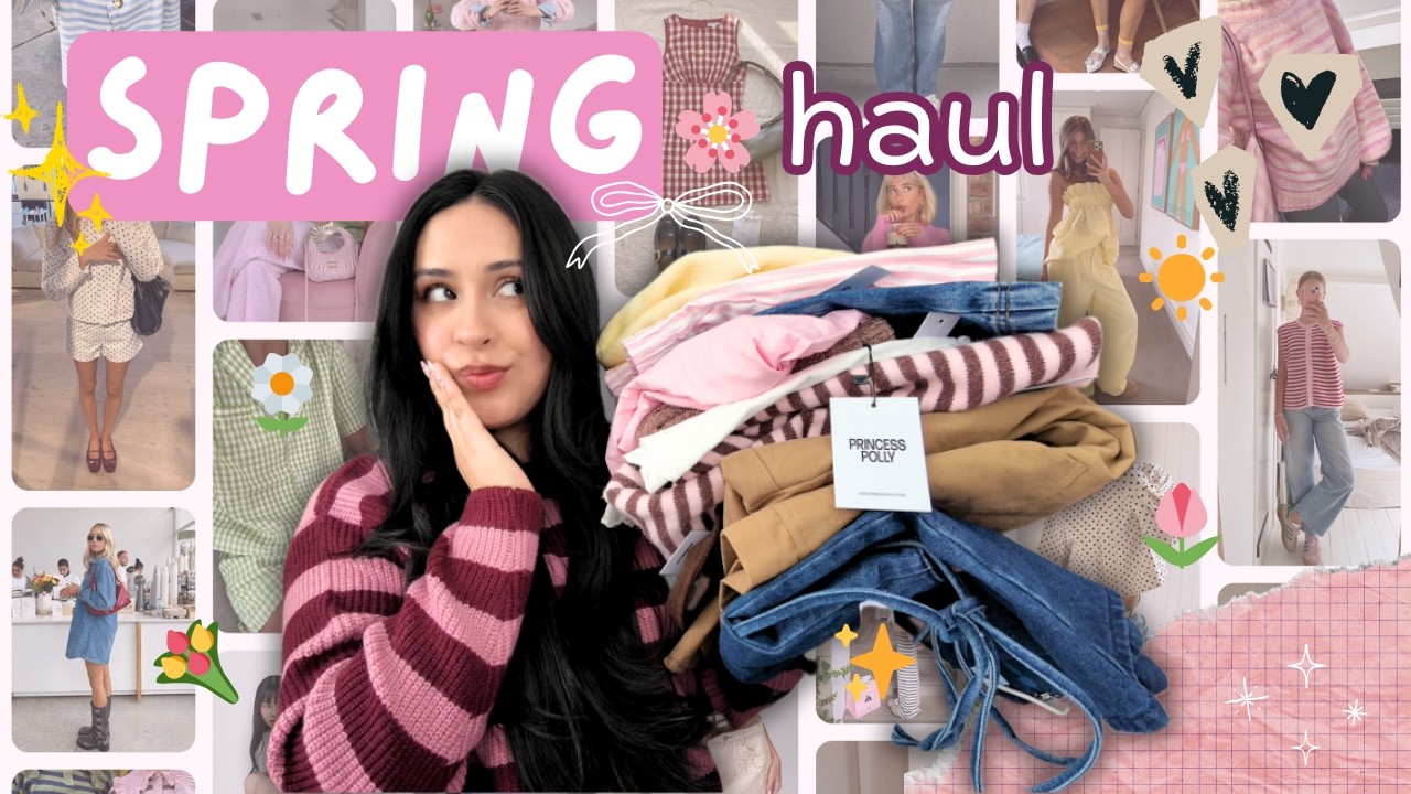 SPRING TRENDS?? pintrest + PRINCESS  POLLY haul & try on
