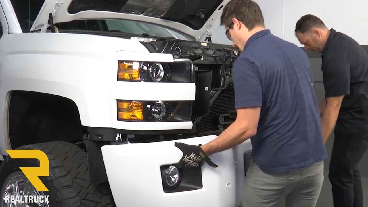 How to Remove The Factory Front Bumper on a 2017 Chevrolet Silverado 2500HD