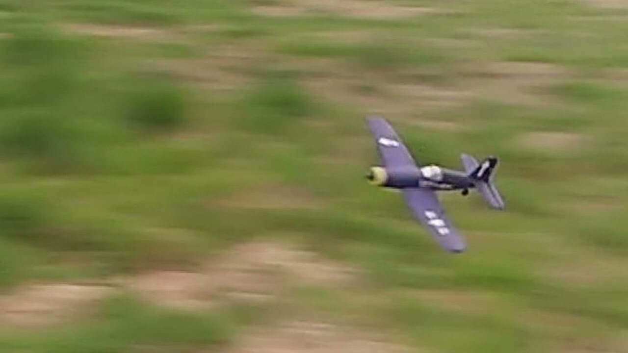 Radio Control Plane Corsair with Commentary