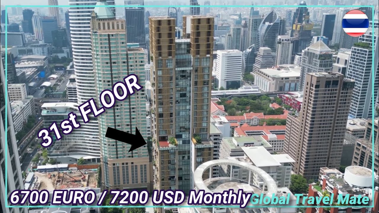 31st Floor Bangkok Luxury Penthouse Tour What do you get for 7200 USD or 6700 Euro Rent