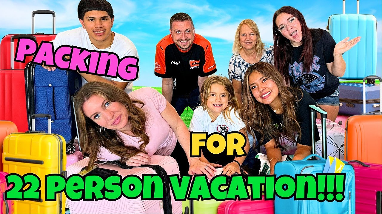 Packing For 22 People! | Large Family Vacation
