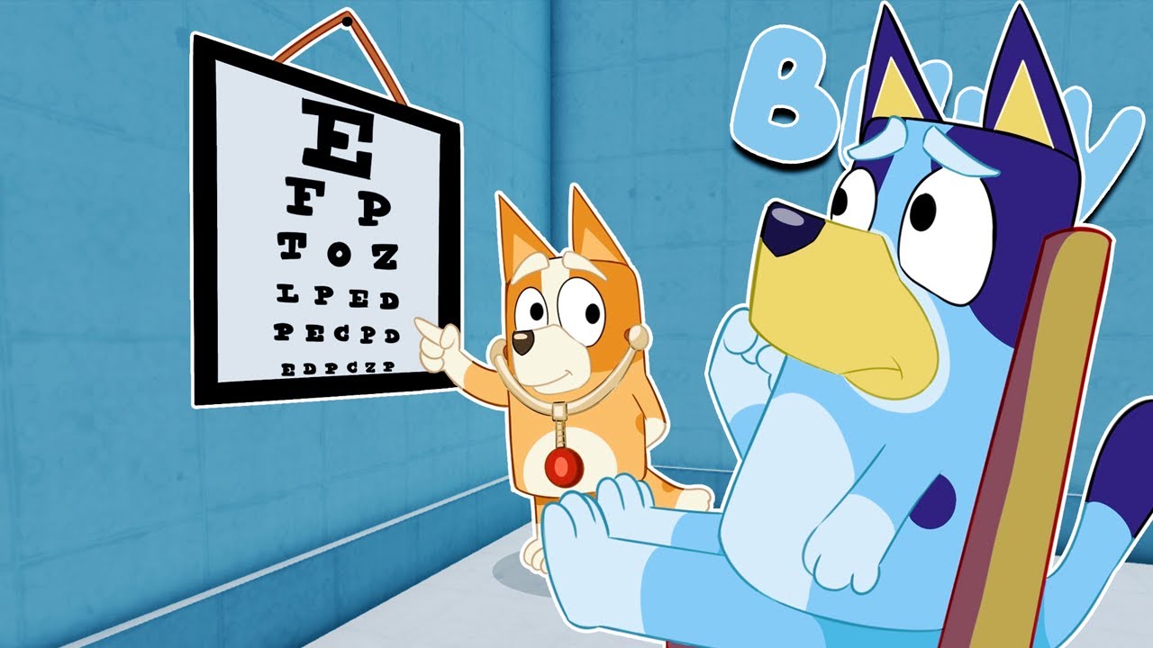 BLUEY y BINGO van al MEDICO hacer un CHEQUEO | Las Aventuras de BLUEY en ROBLOX!