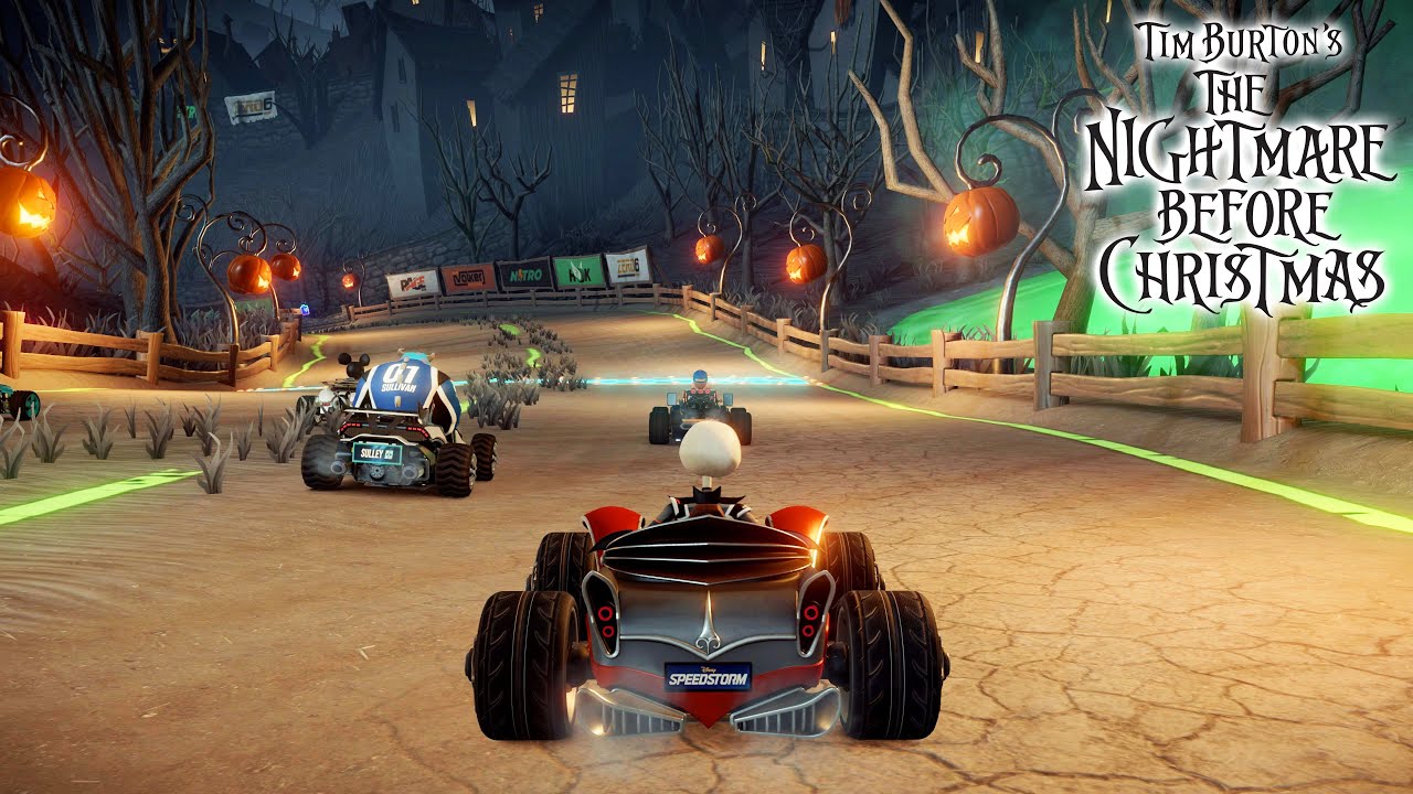 Disney Speedstorm - THE NIGHTMARE BEFORE CHRISTMAS Courses Gameplay (4K 60FPS) Season 10