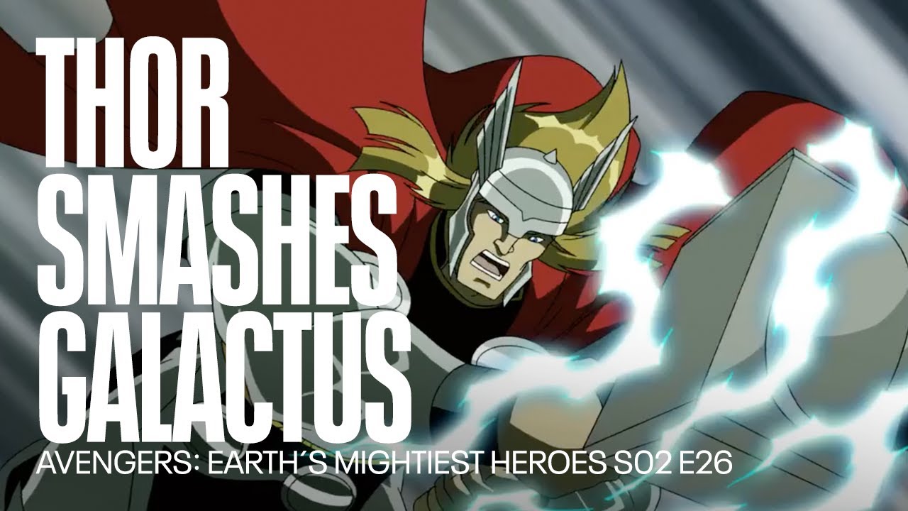 Thor smashes Galactus | Avengers: Earth&acute;s Mightiest Heroes