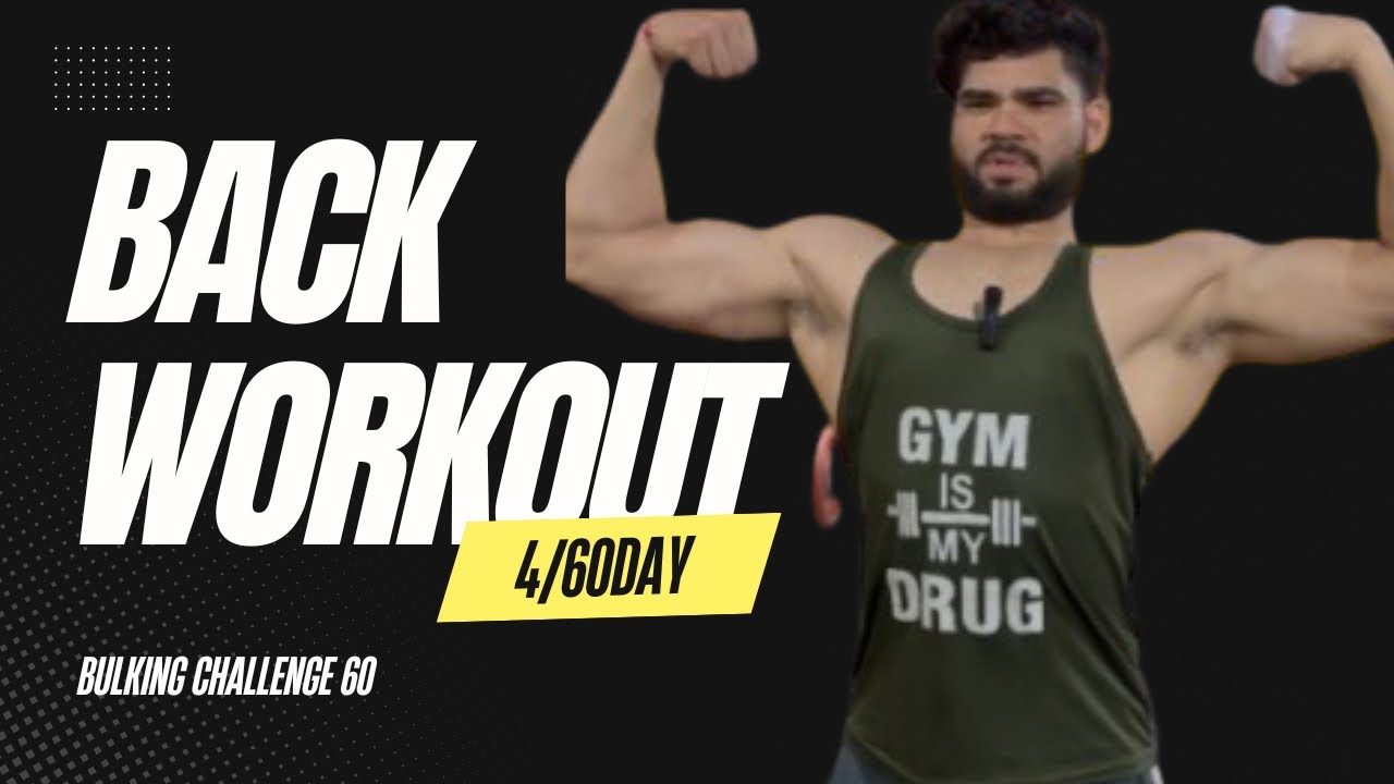 Full back workout | 4/60day bulking challenge || vishal fitness | 