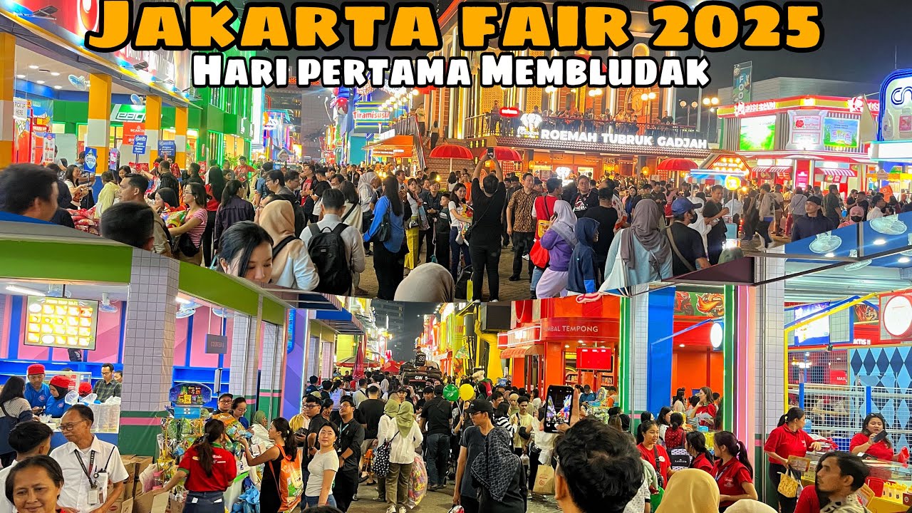 PRJ Membludak - Jakarta Fair 2025 Resmi di Buka di Ji Expo Kemayoran Jakarta Pusat