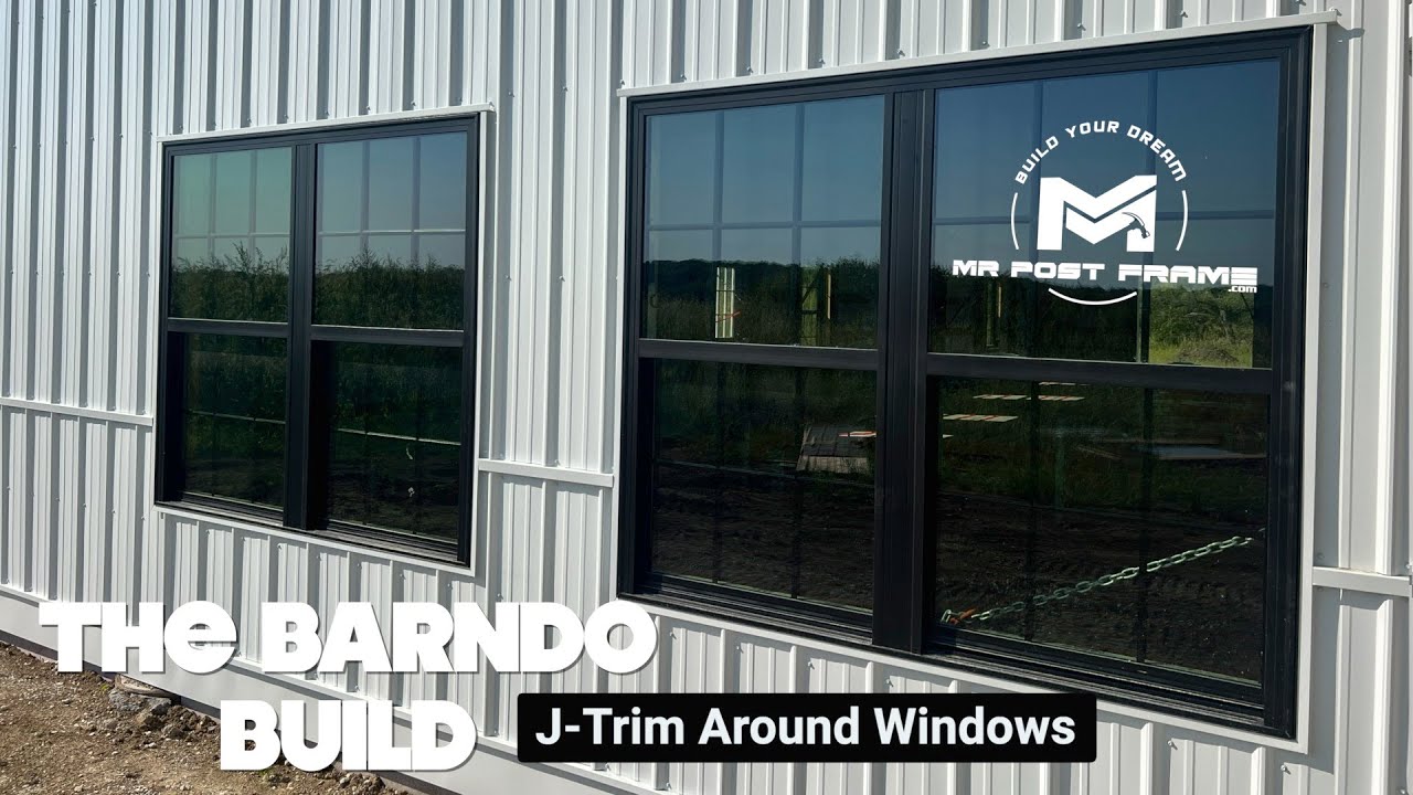 The Barndo Build | Day 26: J-Trim Around Windows + West Side Metal  | Ep 17