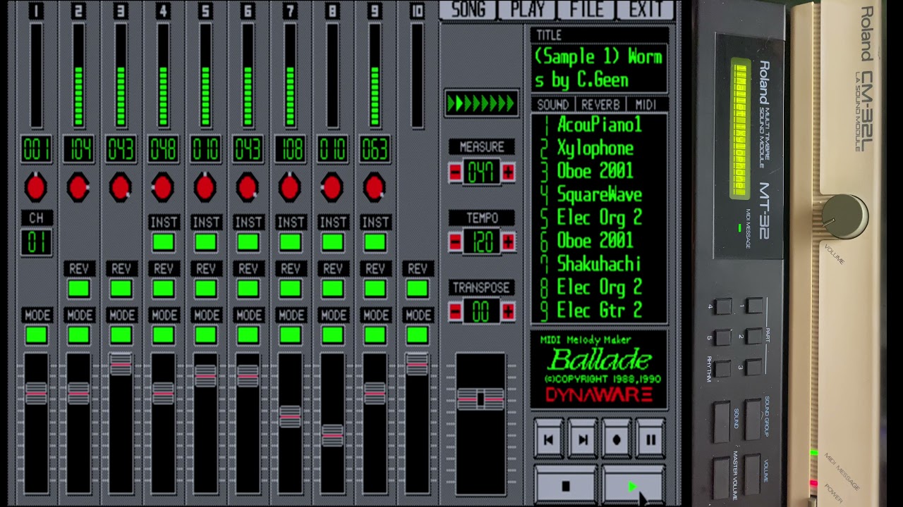 DYNAWARE Ballade 2.5 Demos for Roland CM-32L