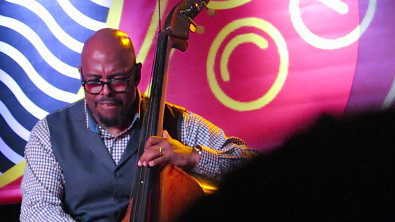 Drummer Greg Hutchinson w Christian McBride trio at Monterey Jazz Festival 2018