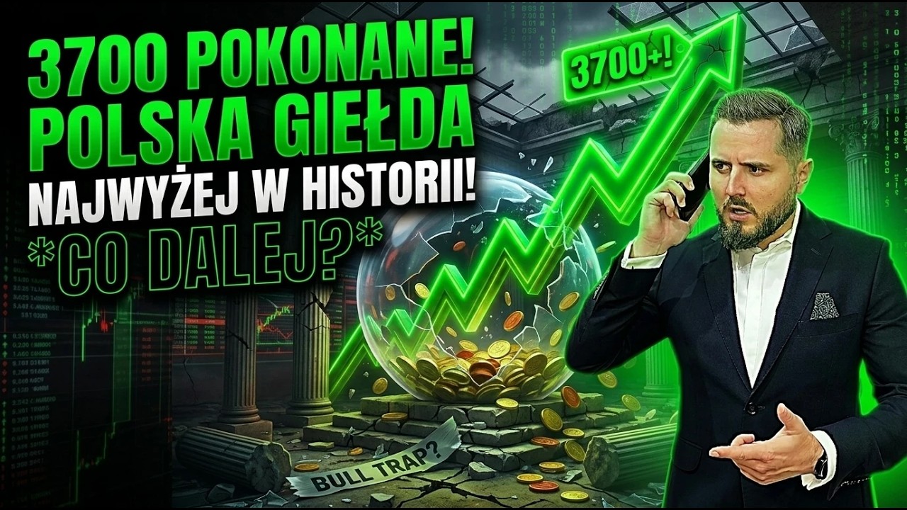 3700 pokonane! Polska giełda najwyżej w historii! Co dalej? Otwarcie sesji na #GPW, 26.05.2026