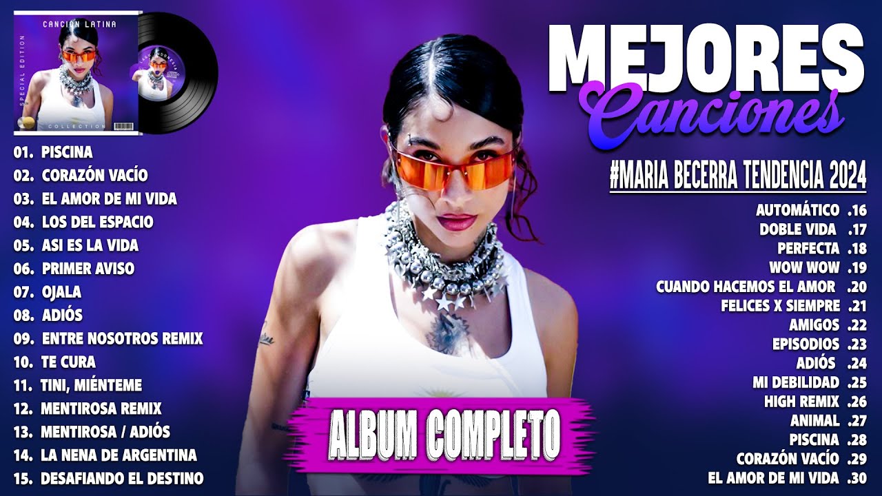 Maria Becerra Tendencia 2024 - Maria Becerra Lo Mas Nuevo 2024 - Exitos Mix 2024 - Mejor álbum 2024