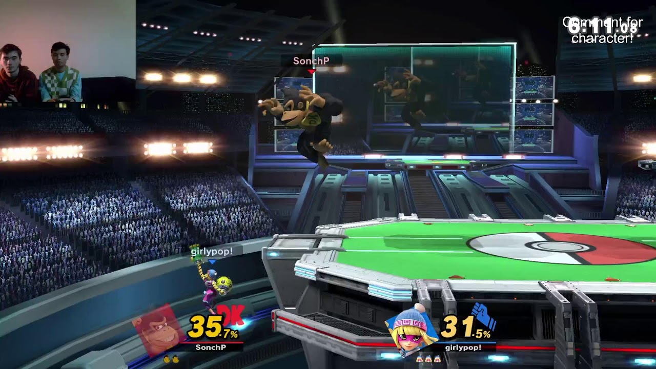 Smash Bros but we're kinda good at the game