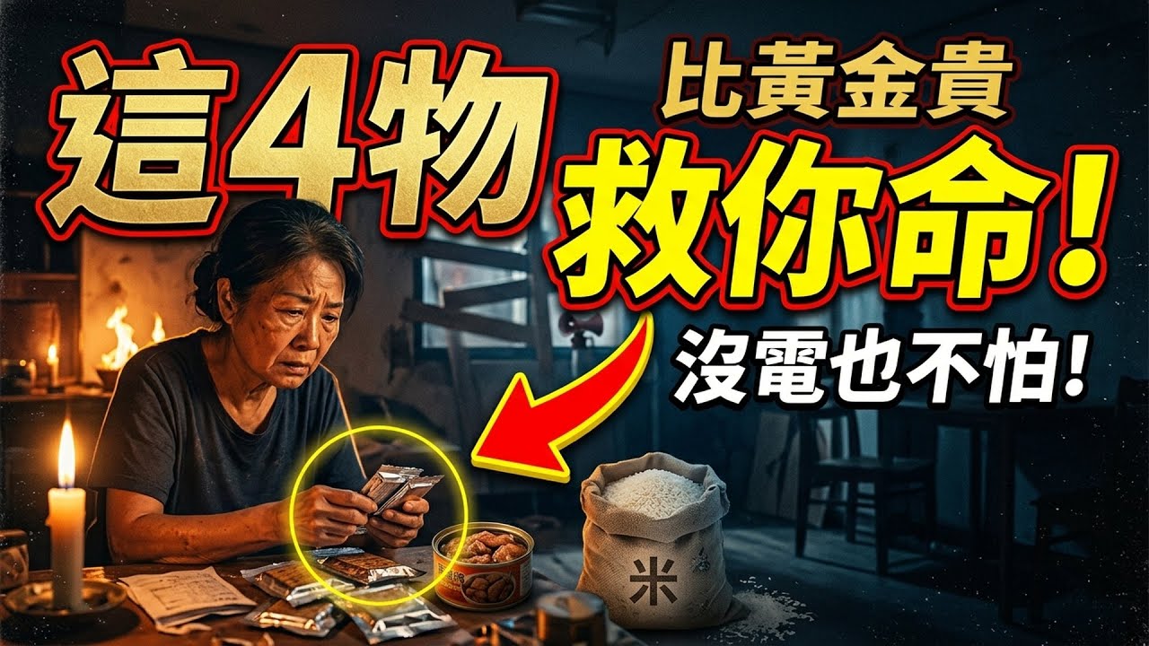 戰爭停電突襲怎麼辦？囤白米根本不夠！這4大「救命主食」才是硬道理，關鍵時刻比黃金還貴，現在不買未來後悔！#防災知識 #備災糧食 #緊急應變 #居家安全