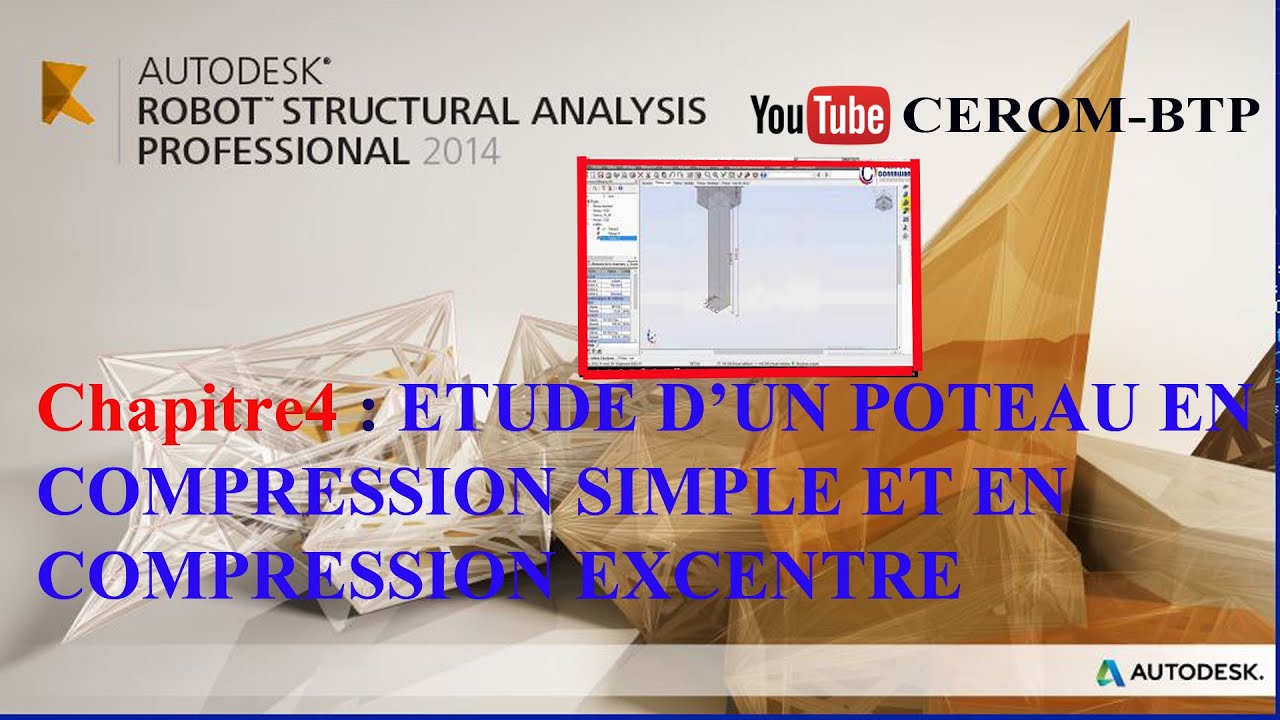 FORMATION ROBOT Chapitre 4: ETUDE D'UN POTEAU EN COMPRESSION SIMPLE ET EN COMPRESSION EXCENTRE ROBOT