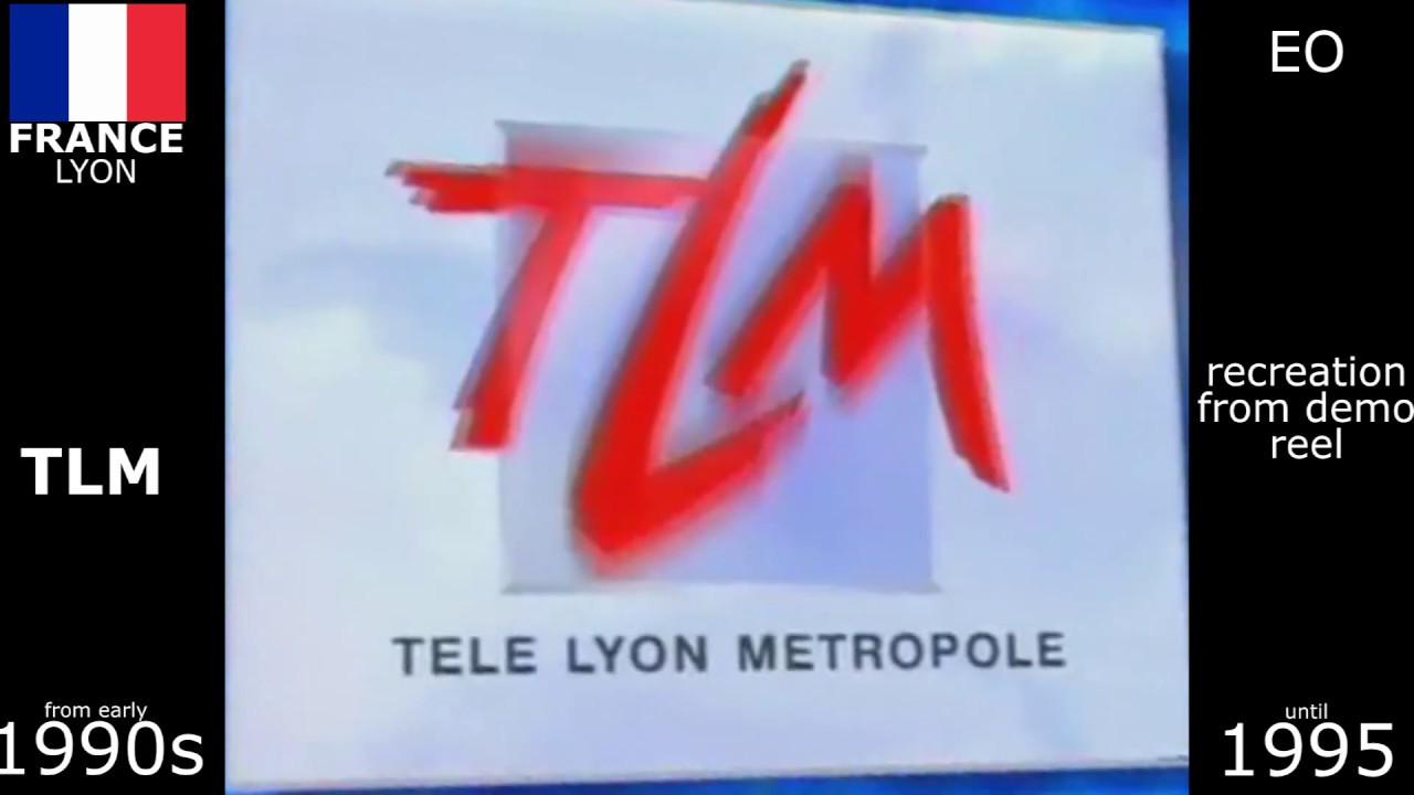 Local French TV ident logos from the 90s