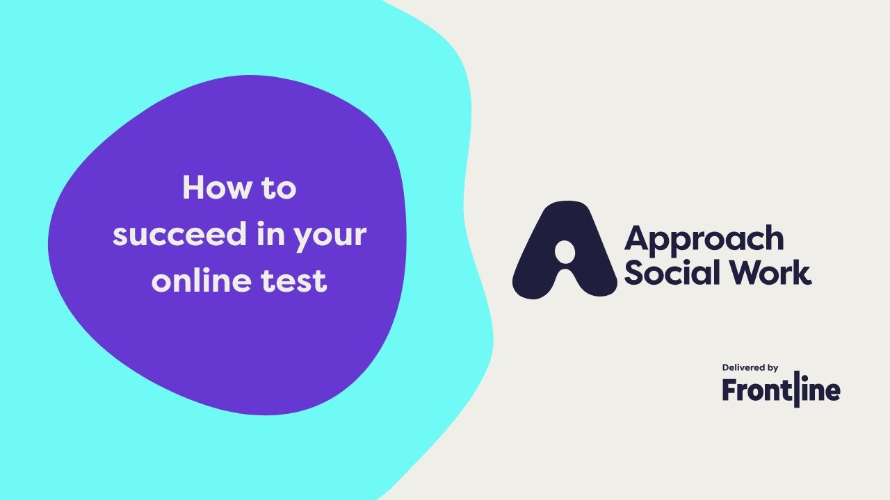 How to succeed in your online test | Approach Social Work
