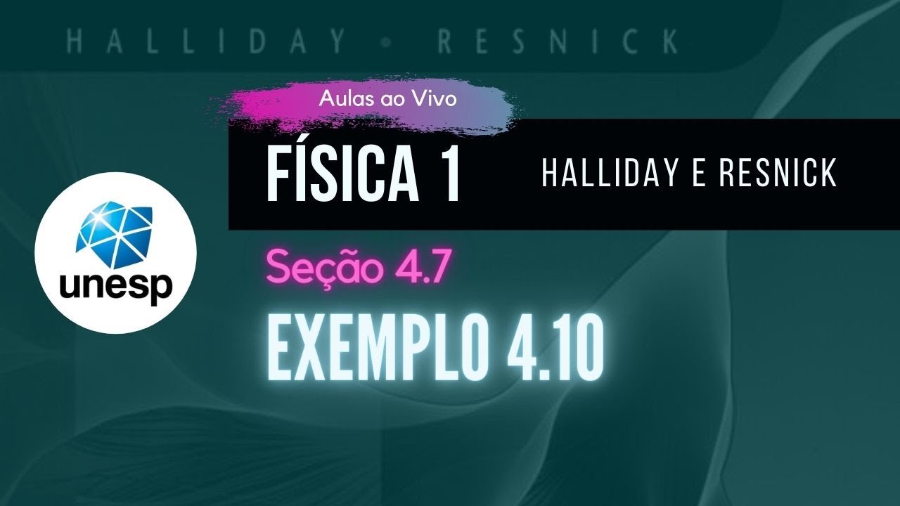 Exemplo 4.10 - Halliday vol. 1 - 8a Edição