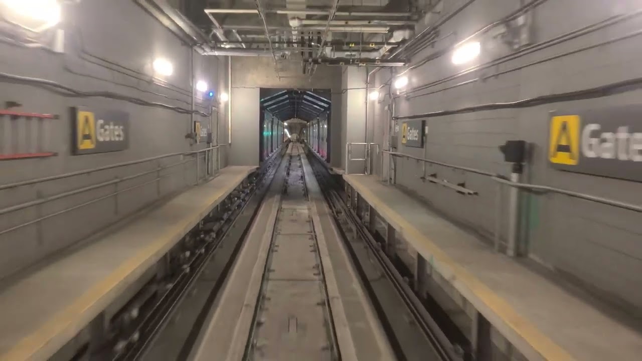 Dulles Airport Aerotrain Ride on December 23, 2022