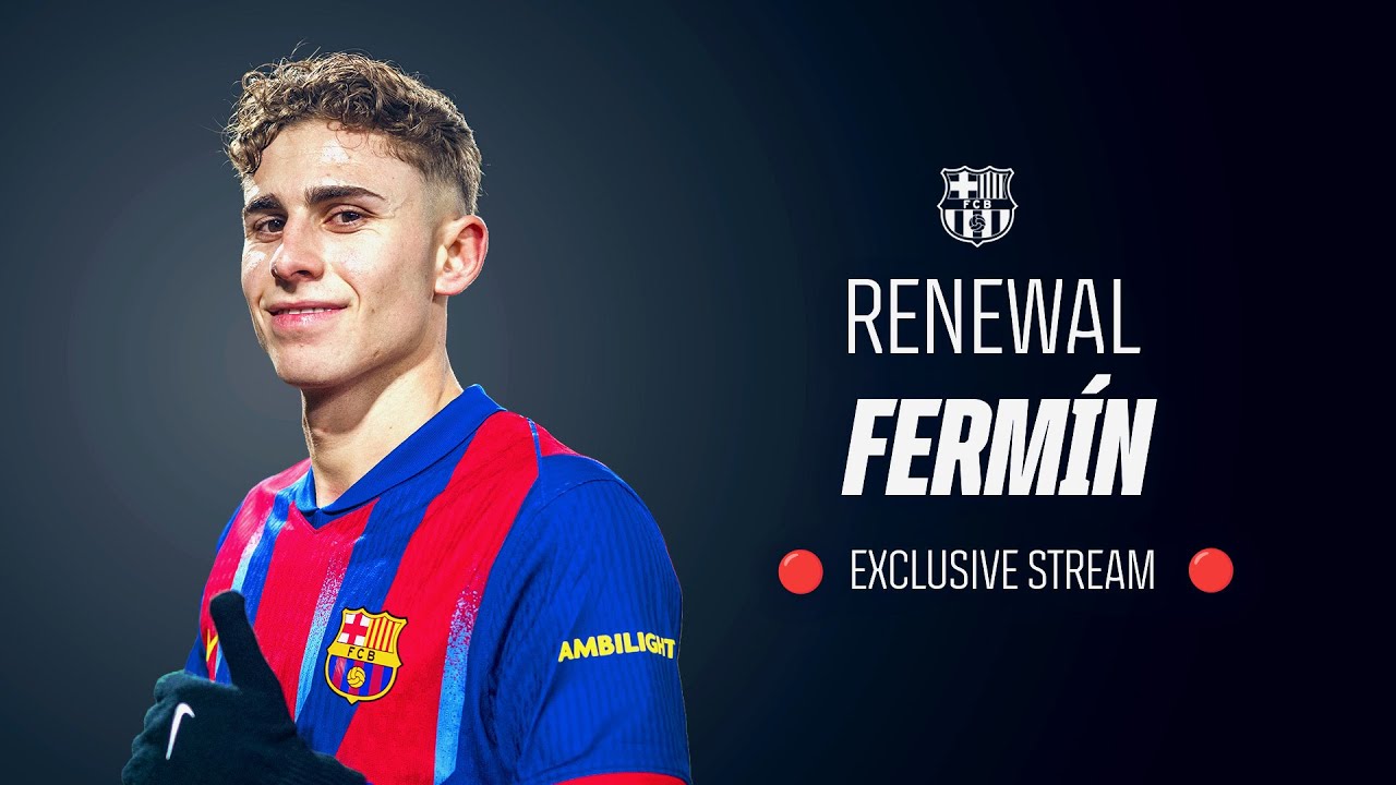 🔴 EXCLUSIVE LIVESTREAM: FERMÍN LÓPEZ renews his NEW CONTRACT with FC BARCELONA 📝🔵🔴