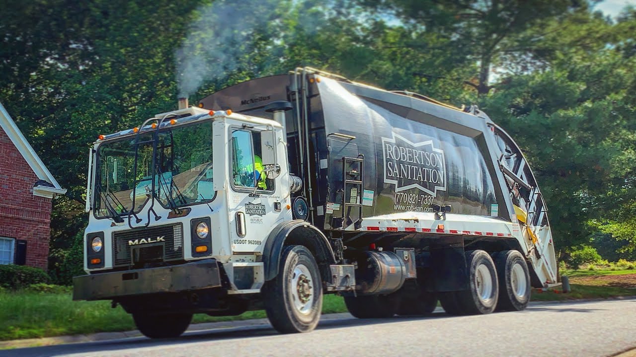 Mack MR Mcneilus Rear Loader Trash Truck