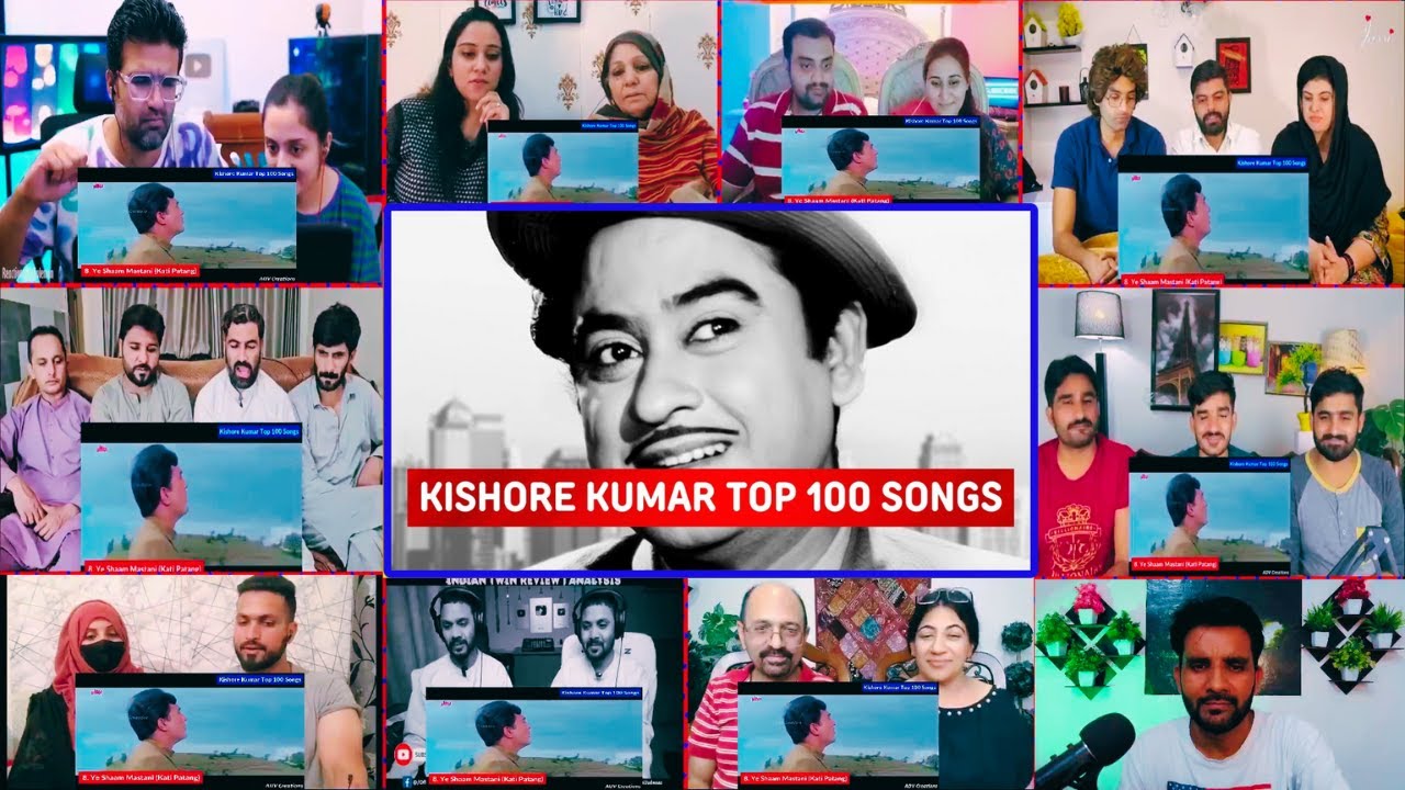 Top 100 Songs Of Kishore Kumar | Random 100 Hits of Kishore Kumar | Old Is Gold | Reaction MASHUP