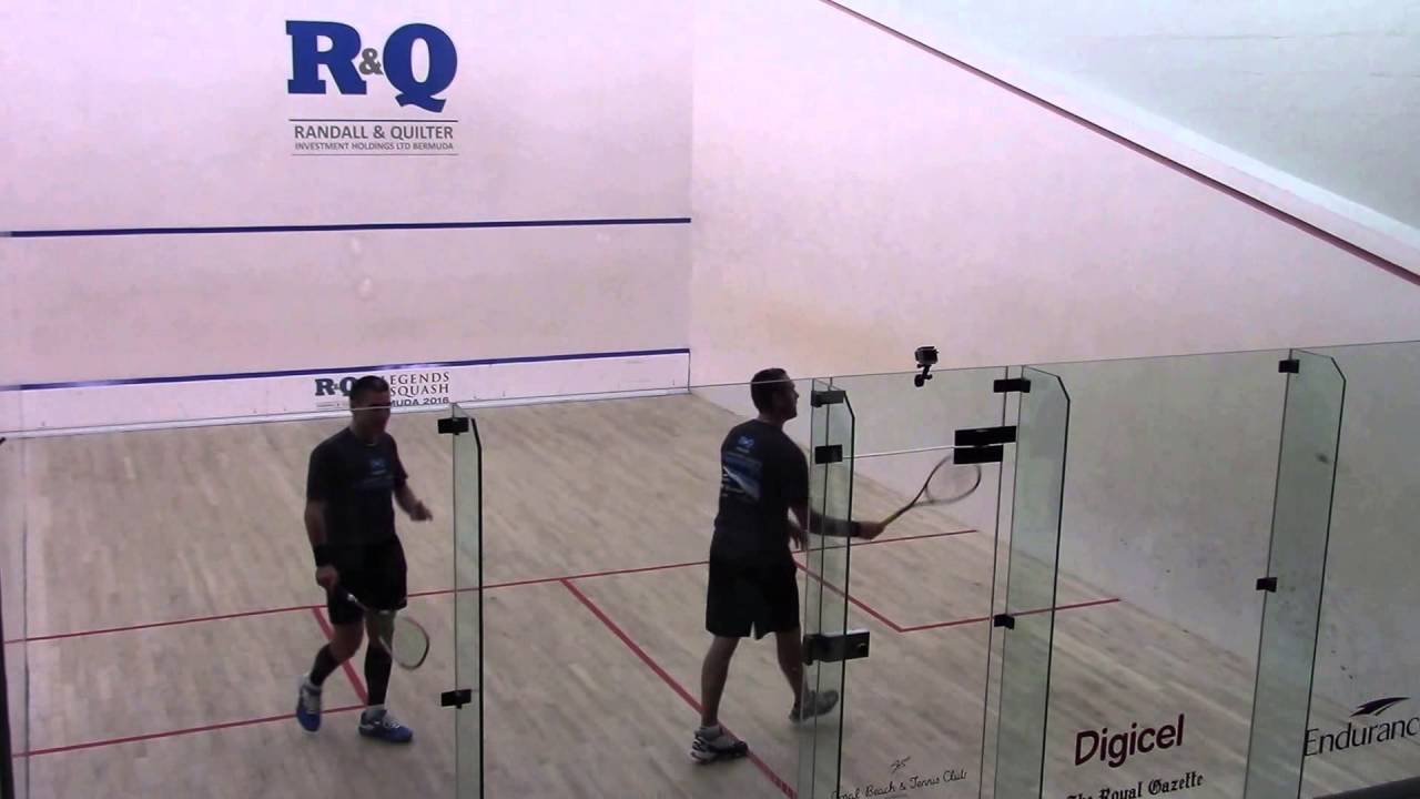 Bermuda R&Q Legends of Squash 2016 Thierry Lincou vs David Palmer G1