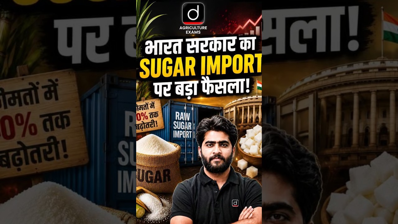 भारत सरकार का Sugar Import पर बड़ा फैसला! #drishtiagricultureexams #narendramodi #currentaffairs
