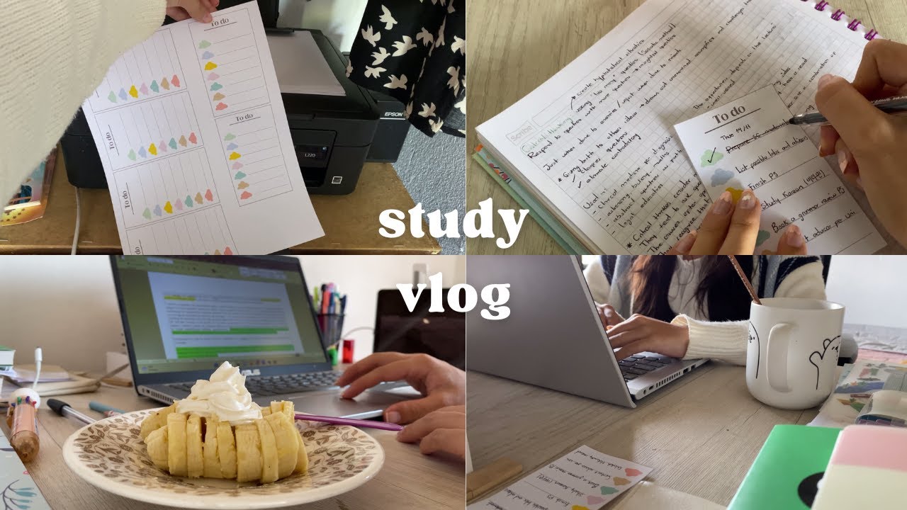 (ENG) Study VLOG │ new to-do notes, speaking clubs, meetings, essays