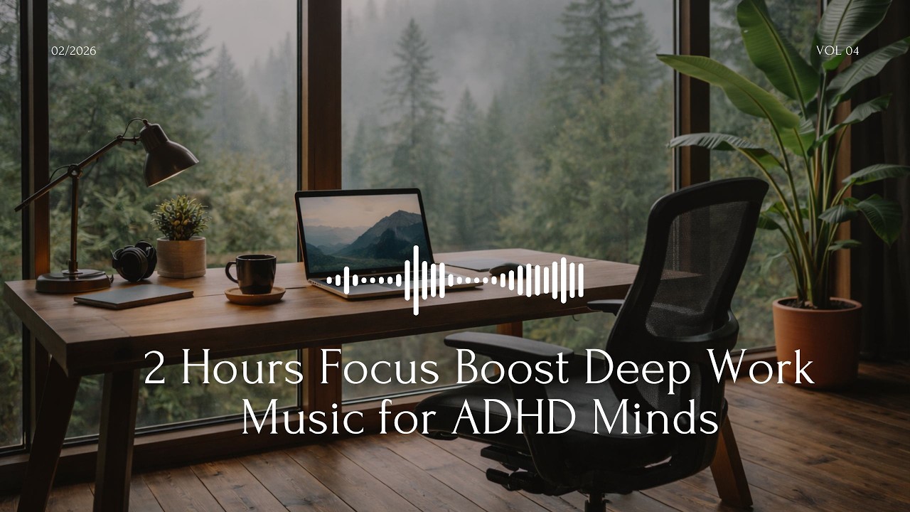 2 Hours Focus Boost Deep Work Music for ADHD Minds · No Vocals