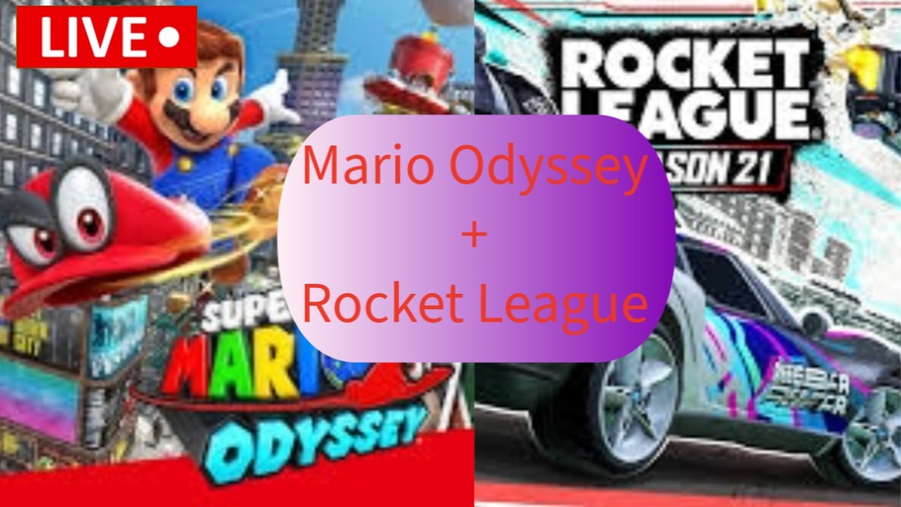 Mario Odyssey speedrun (ReddiMC VS Theymi) Teil 2 | Rocket League Hinterher