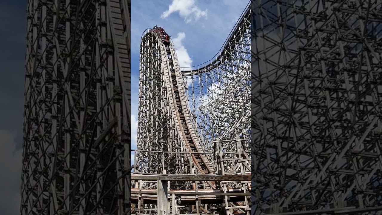Amazing first drop on El Toro! Which wooden coaster does it best? #sixflags #rollercoaster #short
