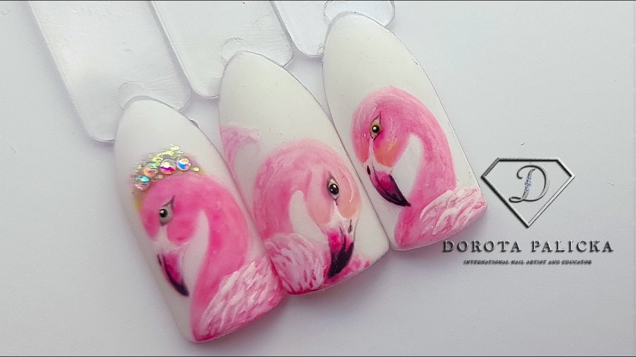 Flamingo nail art tutorial, best summer nails compilation. How to paint flamingos nails. Pink nails