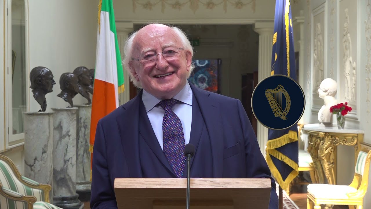 Teachtaireacht F&iacute;se&aacute;in &oacute;n Uachtar&aacute;n Miche&aacute;l D  &Oacute; hUig&iacute;nn FleadhFest 2021