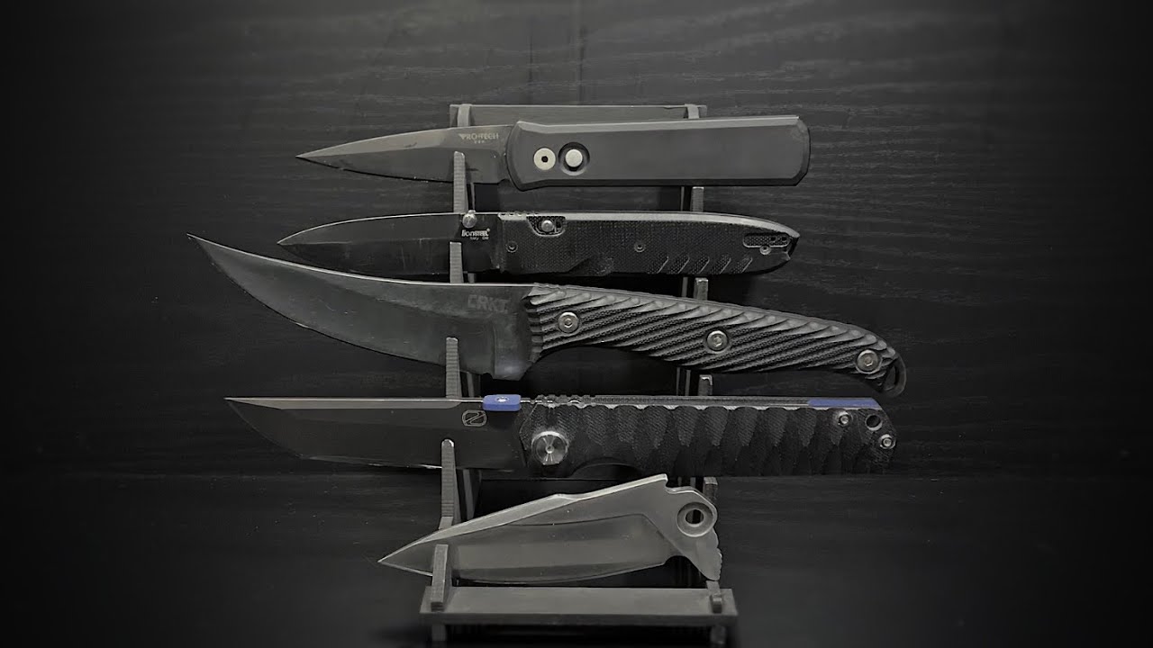 Чернение ножа CRKT Clever Girl из стали sk5