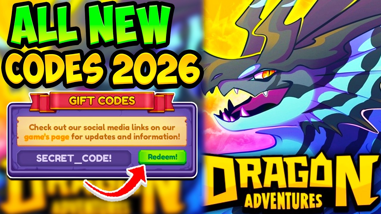 *НОВОЕ ОБНОВЛЕНИЕ* ВСЕ РАБОЧИЕ КОДЫ ДЛЯ DRAGON ADVENTURES В 2026 ГОДУ! КОДЫ ДЛЯ DRAGON ADVENTURES...