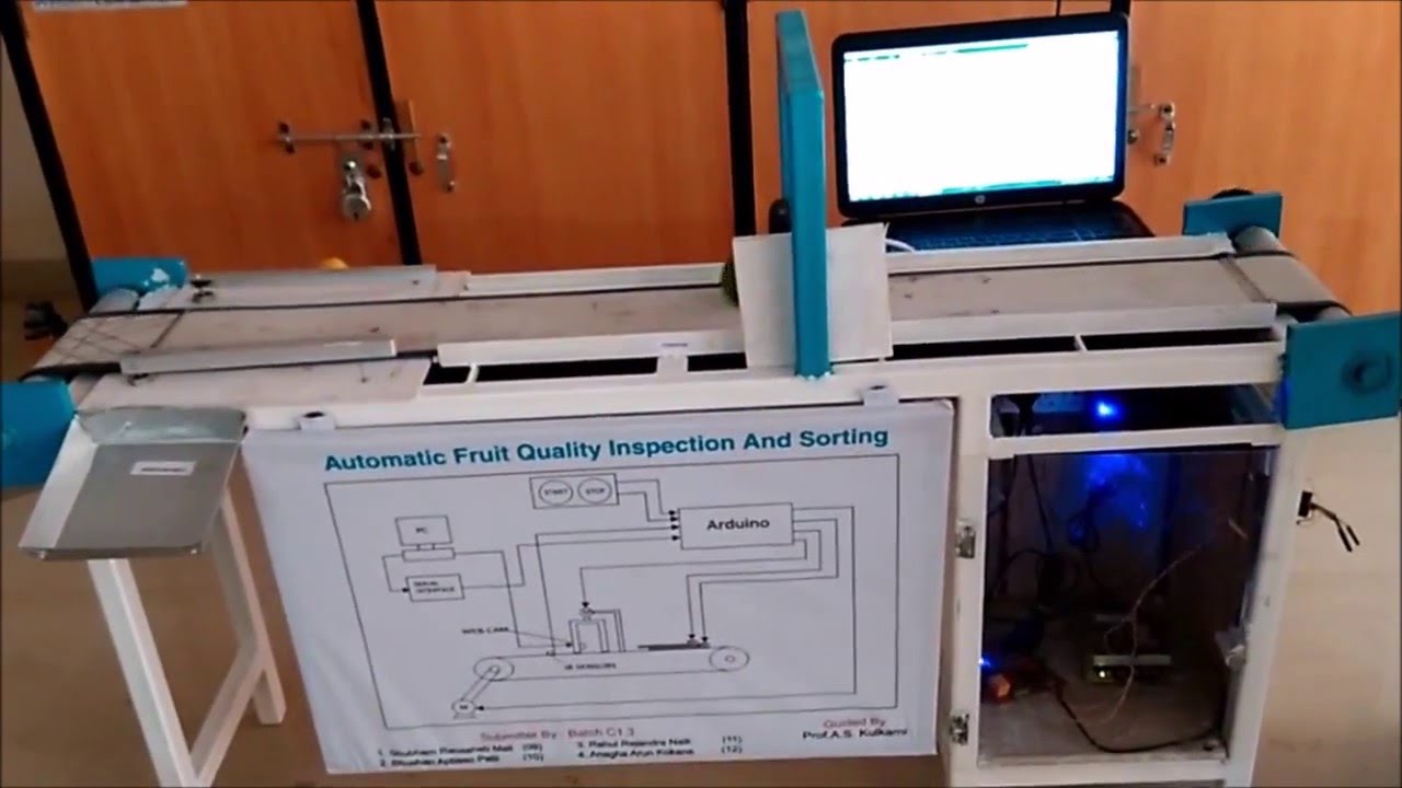Automatic Fruit Quality Inspection ans Sorting using MATLAB and Arduino