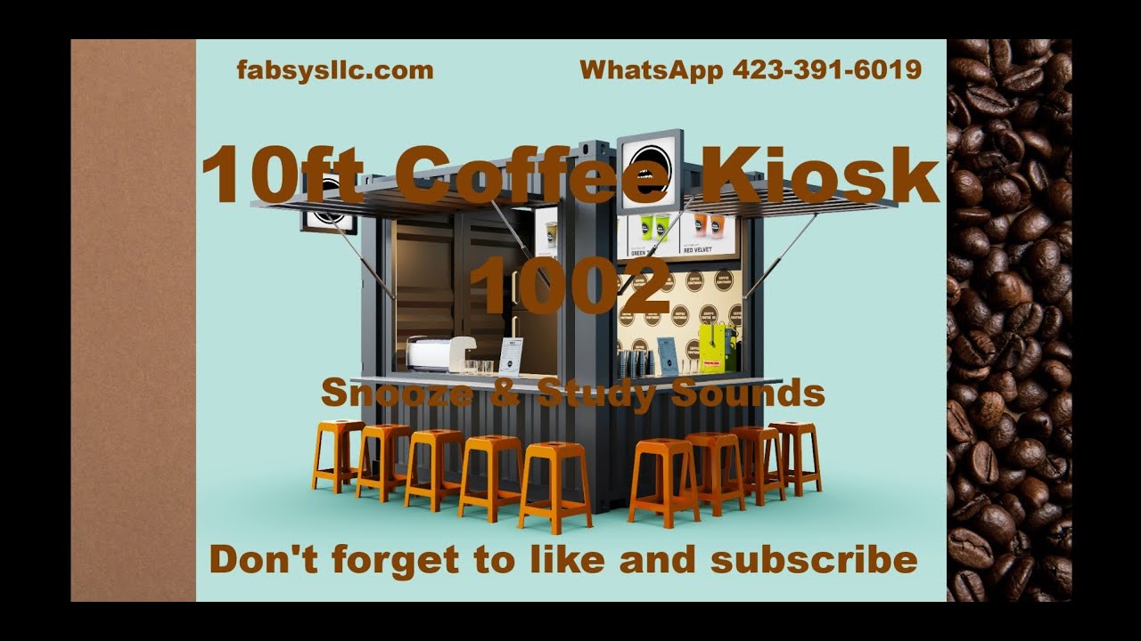 Coffee Container Kiosk 10ft 1002 - Fabsys, LLC