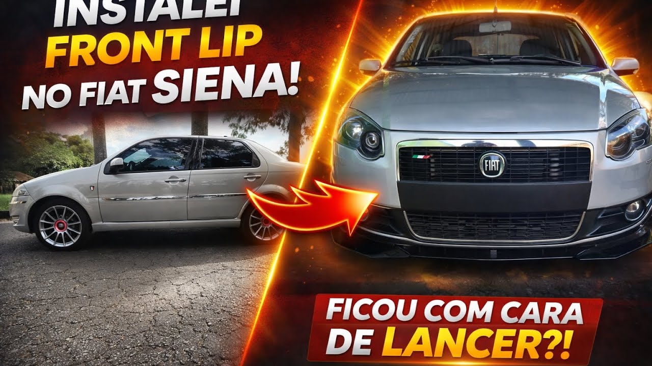 Instalei Front Lip, spoiler, no fiat Siena 
