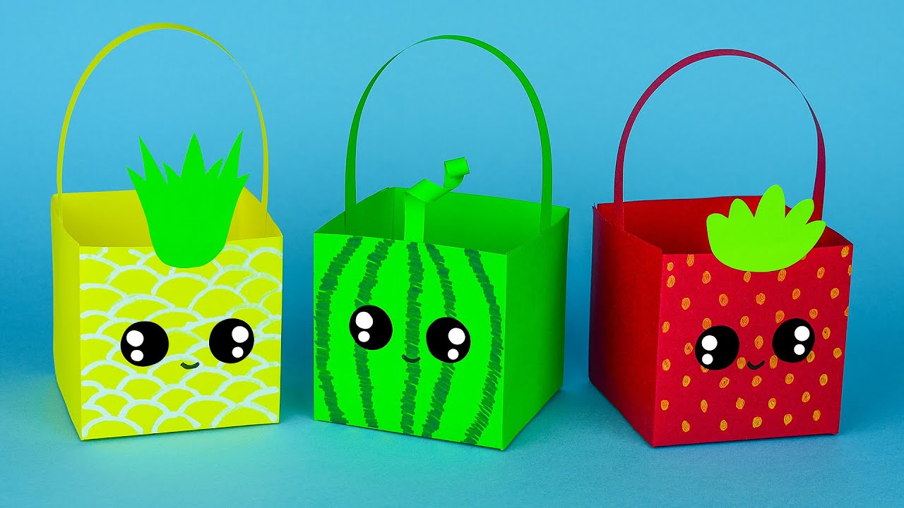 Easy paper box | DIY gift box craft | Lavoretti con la carta