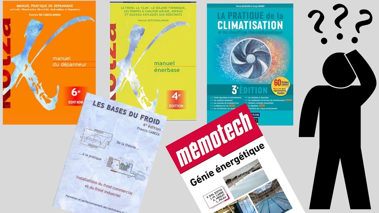 Top 5 des  livres pour devenir frigoriste.