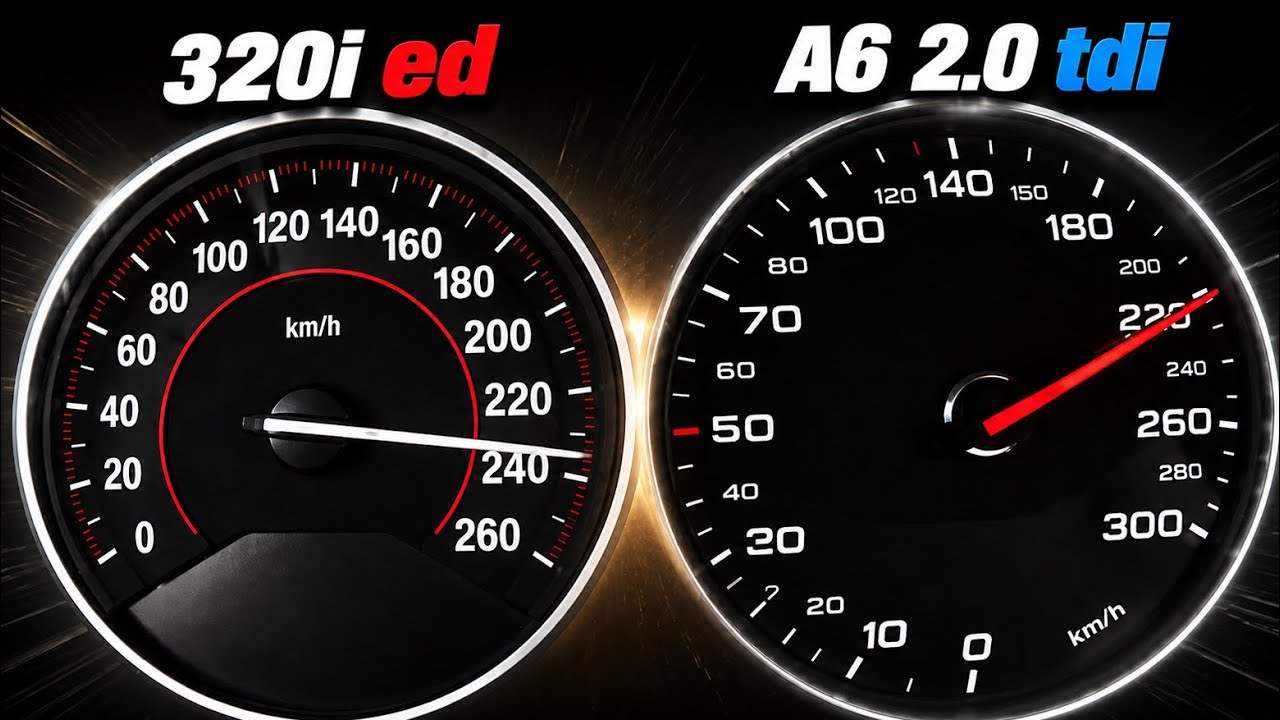 BMW 320i Ed v AUDI A6 2.0 TDI | Acceleration Comparison