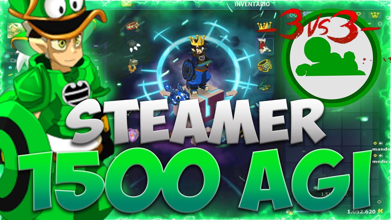 [DOFUS] PVP 3X3: STEAMER 1500 AGI MELHOR SET DO JOGO (BEST SET AGI)