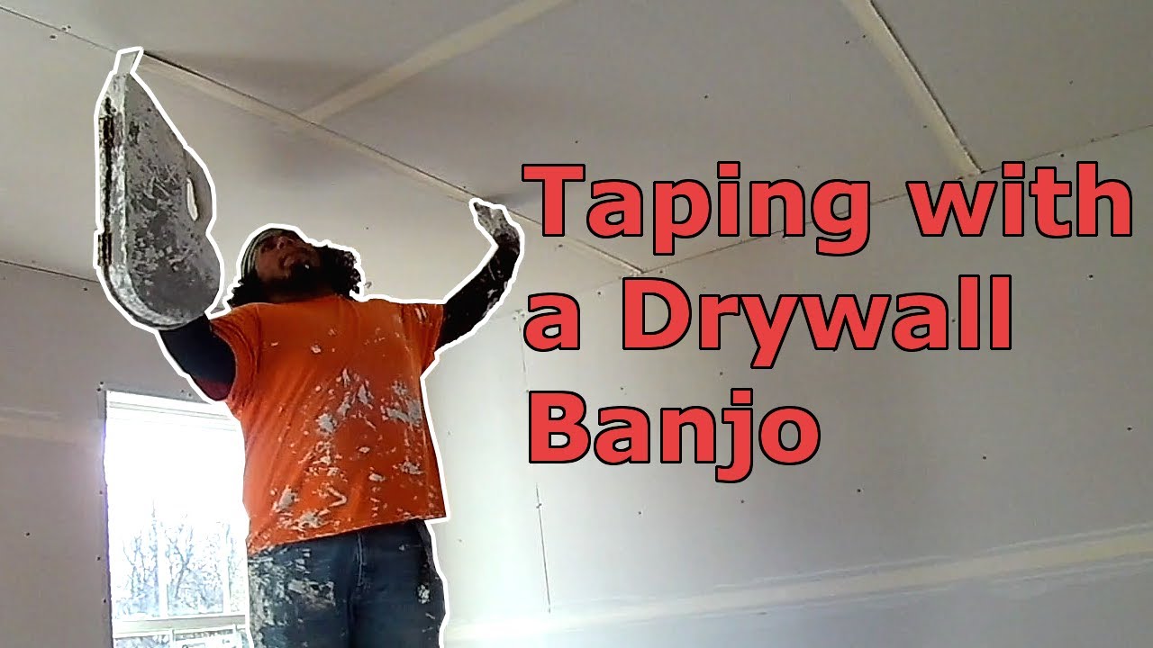 taping with a drywall banjo