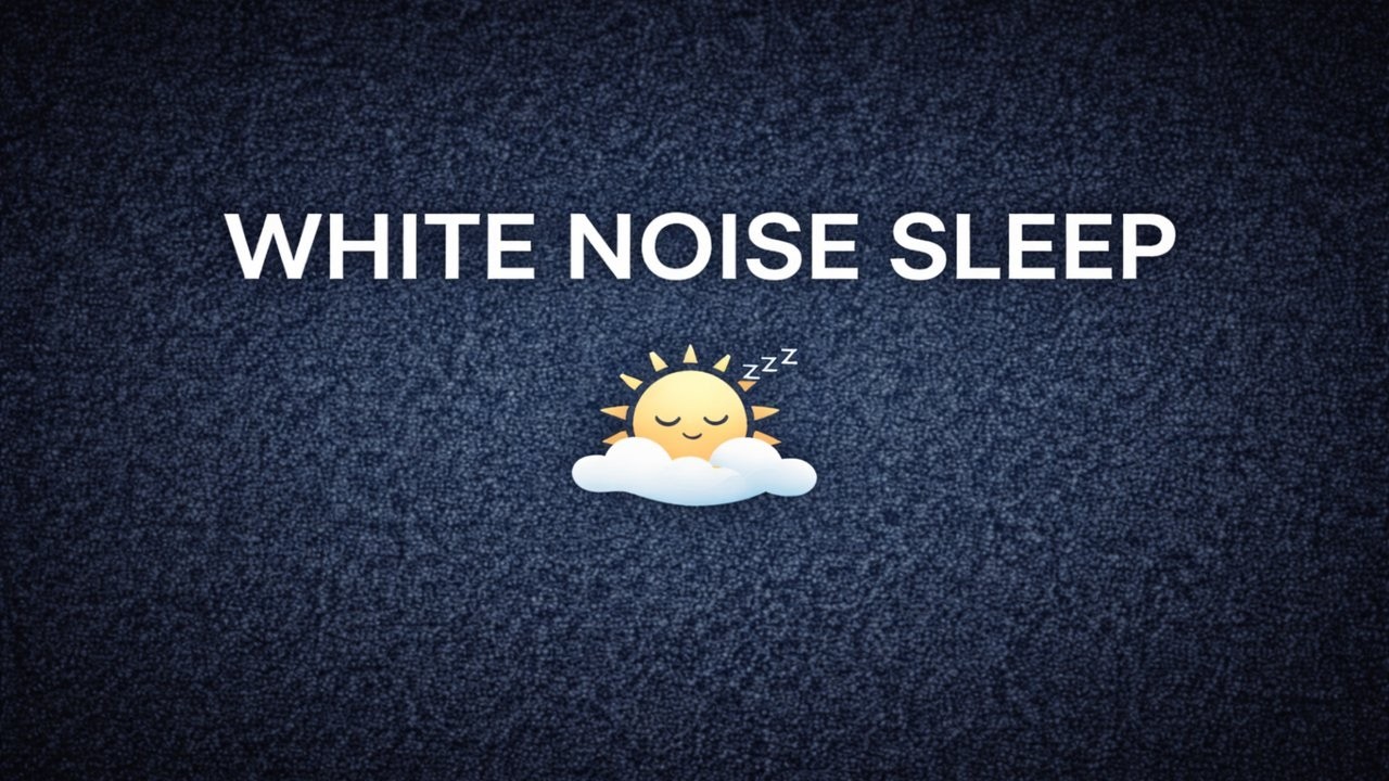 White Noise for Sleep & Masking Noise (8 Hours, Black Screen)