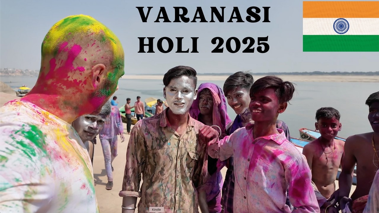 My First Playing Holi Experience in VARANASI 2025