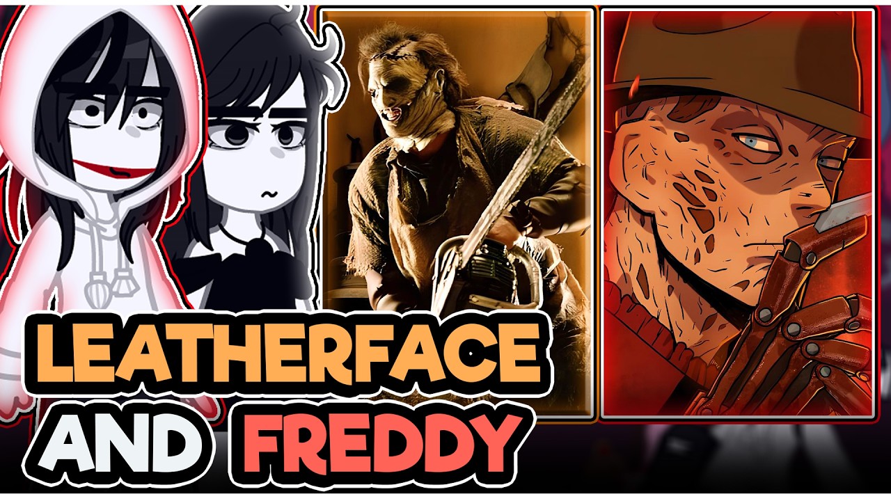 ||Creepypastas reacting to LEATHERFACE AND FREDDY KRUEGER|| \\🇧🇷/🇺🇲// ◆Bielly - Inagaki◆