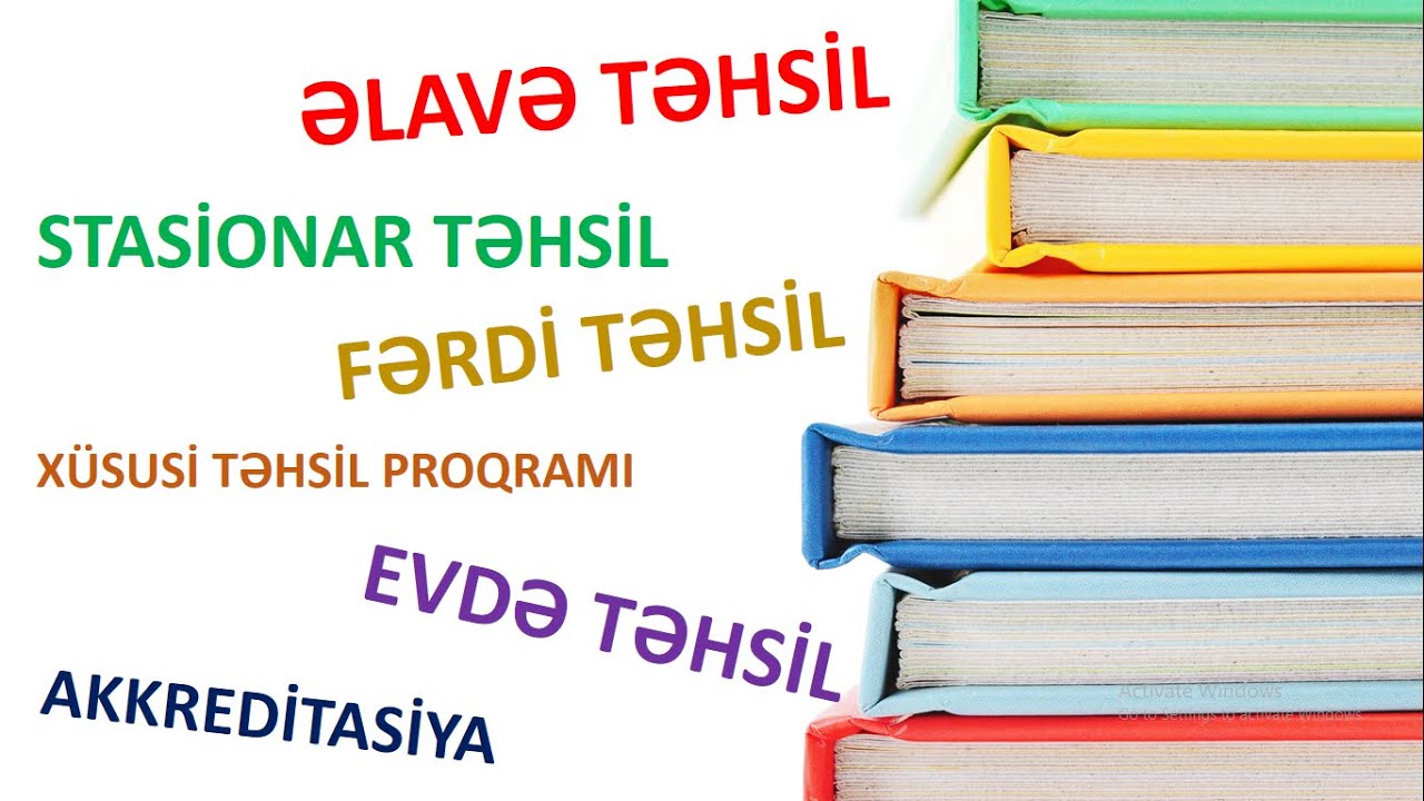 FƏRDİ, EVDƏ, ƏLAVƏ, STASİONAR TƏHSİL (CANLI İZAH)
